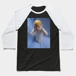 Boy covering his ears Baseball T-Shirt